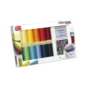 Spar-Set mit Garn, Steck- und Nähmaschinennadeln