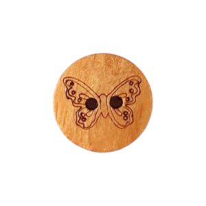Holzknopf Schmetterling 18mm