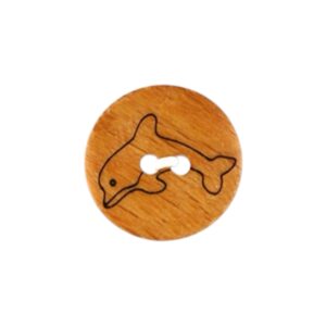 Holzknopf Delfin 15mm