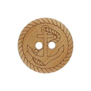 Holzknopf Anker 23mm