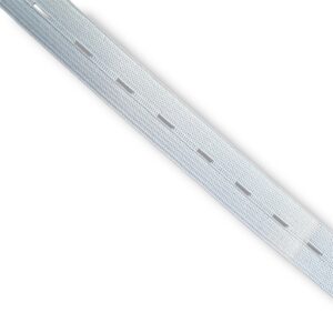 Knopflochelast 18mm weiss